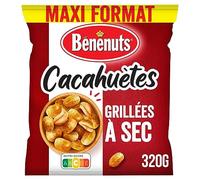Bénénuts Cacahuètes Grillées à Sec, 320g (Lot de 6)