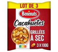BENENUTS Cacahuètes Grillées à Sec 3x100g