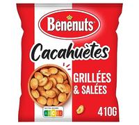 Bénénuts Cacahuètes grillées et salées, 410g (Lot de 2)