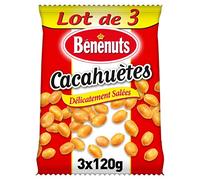 Bénénuts Cacahuètes grillées salées 3 x 120 g