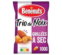 BENENUTS Mélange Trio de Noix Grillées à Sec 100g