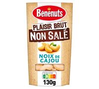 Benenuts Plaisir Brut Noix de Cajou Non Salé, 130g