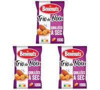 Bénénuts Trio de Noix Grillées à Sec 100g (Lot de 3)