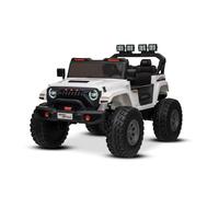 Beneo Motors 4x4² voiture électrique enfants 2 places OFFRIDE, blanc, lecteur MP3/USB/AUX, transmission 4 moteurs 55W 24V, batterie au lithium, véhicule électrique avec télécommande 2,4 GHz, 3 à 8 ans