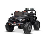 Beneo Motors 4x4² Voiture électrique Enfants 2 Places OFFRIDE, Noir, Lecteur MP3/USB/AUX, Transmission 4 Moteurs 55W 24V, Batterie au Lithium, véhicule électrique avec télécommande 2,4 GHz, 3 à 8 Ans