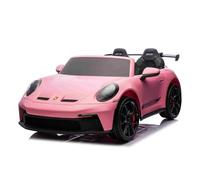 Beneo Motors 4x4 Voiture électrique Enfants 24V 2 Places Porsche 911, Rose, 4 x 200W Moteurs, Batterie Lithium, télécommande parentale 2,4 GHz, Suspension, USB/AUX, phares LED, Licence Officielle