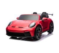 Beneo Motors 4x4 Voiture électrique Enfants 24V 2 Places Porsche 911, Rouge, 4 x 200W Moteurs, Batterie Lithium, télécommande parentale 2,4 GHz, Suspension, USB/AUX, phares LED, Licence Officielle