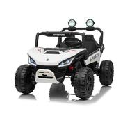 Beneo Motors 4x4 Voiture électrique Enfants 24V - 2 Places T-Rex Ride, Blanc, 4×45W Moteurs, Batterie Lithium, télécommande parentale 2,4 GHz, LED, MP3 USB/AUX - Véhicule Tout-Terrain 3 à 8 Ans