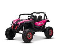 Beneo Motors 4x4 Voiture électrique Enfants Buggy 24V 2 Places Neuf RSX, Rose, véhicule électrique avec télécommande 2.4Ghz pour 3-8 Ans, Batterie Lithium, 4x45W, MP3/USB/AUX, LED Avant et arrière