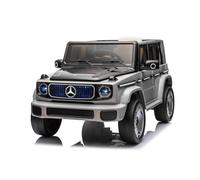 Beneo Motors Voiture électrique Enfants 12V Mercedes Benz EQG Grise, sous Licence Officielle, Batterie Lithium, 2x35W Moteurs, télécommande parentale 2,4 GHz, Lecteur MP3 USB/AUX, 3 à 7 Ans