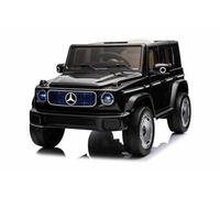 Beneo Motors Voiture électrique Enfants 12V Mercedes Benz EQG Noir, sous Licence Officielle, Batterie Lithium, 2x35W Moteurs, télécommande parentale 2,4 GHz, Lecteur MP3 USB/AUX, 3 à 7 Ans
