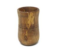Benera Joli pot en bois d'olivier 15 x 10 cm pour ustensiles de cuisine fleurs séchées