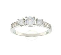 Beneto Bague Silver Ring with Crystals AGG197 - Circuit : 54 mm sBE0407-54 Marque, Estándar, Métal Non précieux, Pas de gemme