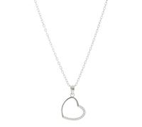 Beneto Collier Gentle Silver Necklace with Heart AGS977 / 47 sBE1526 Marque, Estándar, Métal Non précieux, Pas de gemme