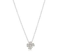 Beneto Collier Playful Silver Necklace with Four-Leaf Clover AGS890 / 47 sBE1524 Marque, Estándar, Métal Non précieux, Pas de gemme