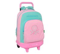 Safta Benetton Dolce 33l 33x45x22cm Wheeled Backpack Rose Enfants