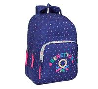 Safta Benetton 20l 32x42x15 Cm Backpack Bleu Enfants