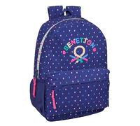Safta Benetton 19l 30x46x14 Cm Backpack Bleu Enfants