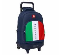 Benetton Flag Sac à dos scolaire Bleu marine 33 x 45 x 22 cm - Marque : Benetton - EAN : 8412688573981, multicolore, Talla única, scolaire