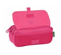 Benetton Framboise triple trousse à crayons