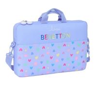 Benetton Lilas Sac à dos pour ordinateur portable jusqu'à 15,6", idéal pour enfants de différents âges, confortable et polyvalent, qualité et résistance, 40 x 4 x 27 cm, lilas, M, Décontracté