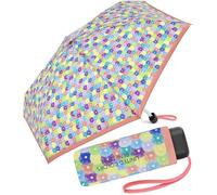 Benetton Parapluie de poche Ultra Mini Flat Dots, Pêche à pois, 88 cm