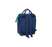 Safta Benetton Damero 10l 22x39x10 Cm 612550838 Backpack Bleu Enfants