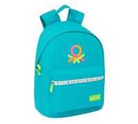 Benetton Summer Sac à dos pour ordinateur portable 14,1", idéal pour les jeunes de différents âges, confortable et polyvalent, qualité et résistance, 31 x 16 x 41 cm, bleu, M, Décontracté