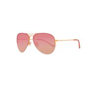 Benetton, unisex, Accessoires, Orange, Taille: ONE Size Lunettes de Soleil à Monture Métallique Orange