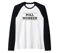 Bénévole du Jour de l'élection des Travailleurs du sondage Manche Raglan