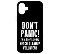Bénévole pour le nettoyage de la plage Coque pour iPhone 16 Plus