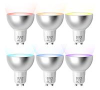 BENEXMART Zigbee Lot de LED intelligentes GU10 5 W RGBW compatibles avec Tuya SmartThings App Alexa Echo Plus Google Home Contrôle vocal… (6 paquet)