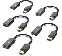 BENFEI 4K Adaptateur Displayport vers HDMI, convertisseur DP (Display Port) mâle vers Hdmi Femelle avec Audio pour Lenovo, Dell, HP, ASUS et Autres Marques