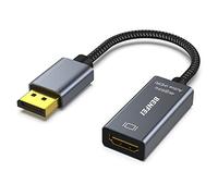 BENFEI Adaptateur Actif DisplayPort vers HDMI 4K @ 60 Hz, Compatible avec PC, Ordinateurs Portables, Ordinateurs de Bureau, tablettes ou Stations d'accueil DisplayPort, prenant en Charge Eyefinity