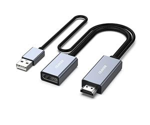 BENFEI Adaptateur HDMI vers DisplayPort, Source HDMI vers Moniteur DisplayPort Compatible avec PC Carte Graphique Ordinateur Portable PS5 Xbox One(360) Prend en Charge 4K@60Hz 2K@144Hz 1080P@165Hz