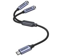 BENFEI Adaptateur USB-C vers Double Jack 3,5 mm, Splitter Audio Casque pour Partager Musique & Films à 2 Compatible avec iPhone 16/15 Pro Max/Pro/Plus Samsung Galaxy S23 iPad Pro MacBook Pixel et Plus