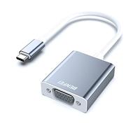 BENFEI Adaptateur USB C vers VGA, Thunderbolt 3 vers VGA (mâle vers Femelle) Compatible pour Apple New MacBook [2019/2018/2017/2016] et Plus