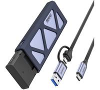 BENFEI Boîtier SSD M.2 NVME 10Gbps USB C 3.2 Gen2, Adaptateur Lecteur Disque Dur Externe pour M/M+B Key 2230/2242/2260/2280 Compatible avec iPhone 17 Pro Max Air 16 MacBook PC PS5 Xbox Câbles Inclus
