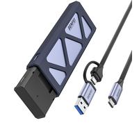 BENFEI Boîtier SSD M.2 NVME 10Gbps USB C 3.2 Gen2, Adaptateur Lecteur Disque Dur Externe pour M/M+B Key 2230/2242/2260/2280 Compatible avec iPhone 17 Pro Max Air 16 MacBook PC PS5 Xbox Câbles Inclus