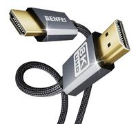 BENFEI Câble HDMI vers HDMI, 4K@240Hz, 4K@144Hz, 8K@60 Hz, HDMI 2.1, 48 Gbit/s, coque en aluminium, nylon tressé, compatible avec TV/PS5/PS4/ Xbox-Serie X - 3 mètre