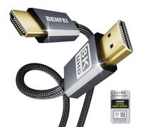 BENFEI Câble HDMI vers HDMI, 4K@240Hz, 4K@144Hz, 8K@60 Hz, HDMI 2.1, 1.8 mètre 48 Gbit/s, coque en aluminium, nylon tressé, compatible avec TV/PS5/PS4/ Xbox-Serie X