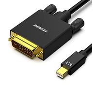 BENFEI Câble Mini DisplayPort vers DVI, mini DP vers DVI 1,83 m mâle vers mâle cordon plaqué or pour MacBook, iMac (LG51) Surface Pro et ordinateur portable
