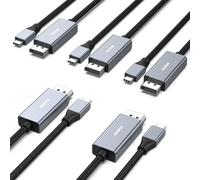BENFEI Câble USB C vers DisplayPort (4K@60Hz, 2K@144Hz), Thunderbolt 3/4 vers DisplayPort, Compatible avec iPhone 16/15 Plus Pro Max,MacBook Pro/Air, iPhone 16/15 Plus Pro Max, iPad Pro, Dell XPS 15