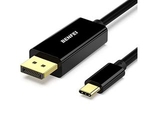 BENFEI Câble USB C vers DisplayPort 4K @ 60Hz, Thunderbolt 3 vers DisplayPort de Port d'affichage mâle à mâle Cordon plaqué-3 M