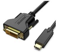 BENFEI Câble USB C vers DVI, 1,8 m de type C (Thunderbolt 3) vers DVI compatible avec MacBook Pro 2019/2018/2017, Samsung Galaxy S9/S8, Surface Book 2, Dell XPS 13/15, Pixelbook et plus encore