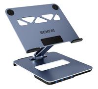 BENFEI Laptop Stand with USB C 6in1 Docking Station, HDMI 4K@60Hz, 4*USB3.0, 100W PD
