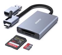 BENFEI Lecteur SD 4.0 USB-C/USB-A 2-en-1, Compatible SDXC/SDHC/SD/MMC/Micro SD/Micro SDHC, UHS-II/UHS-I