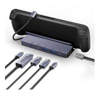 BENFEI Station d’accueil 6-en-1 pour Steam Deck OLED ROG Ally et Legion Go HDMI 8K USB 5 Gbit/s Ethernet Gigabit PD 100 W