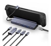 BENFEI Steam Deck Dock,Station d’Accueil 6-en-1 pour Steam Deck (OLED) et ROG Ally, Hub USB-C avec HDMI 8K@30Hz, 4K@144Hz, Ethernet Gigabit, 3 Ports de données (2X USB 3.0 + 1x USB-C), Charge PD 100W