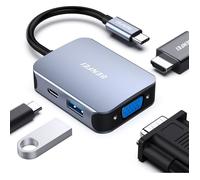 BENFEI USB C HUB 4-in-1, USB Type-C to HDMI VGA Adapter, USB C to USB Adapter, USB Type-C Power Delivery